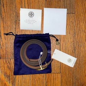 Reservable off white Tory Burch belt size L